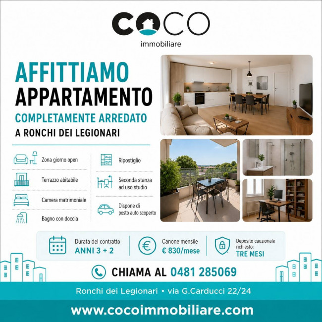 Appartamento in affitto a Ronchi dei Legionari