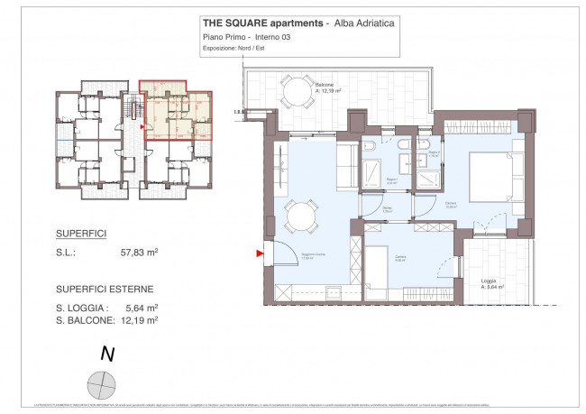 Trilocale in vendita a Alba Adriatica