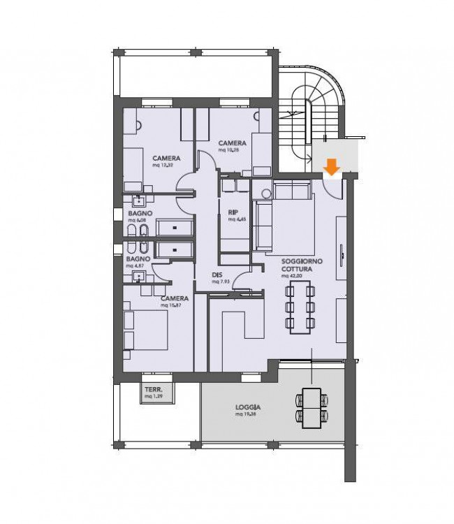 Appartamento 3 camere in vendita a Treviso