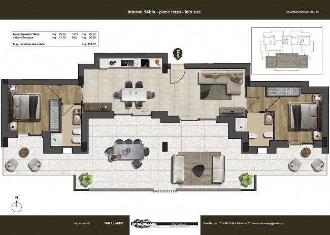 Appartamento in vendita a Tortoreto