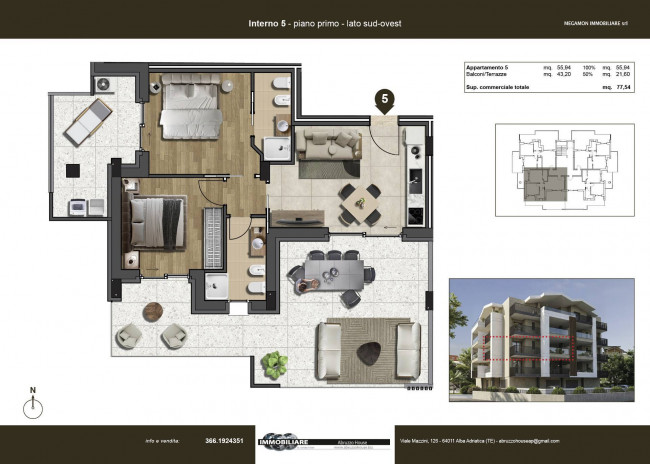 Appartamento in vendita a Tortoreto