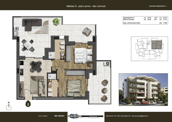 Appartamento in vendita a Tortoreto