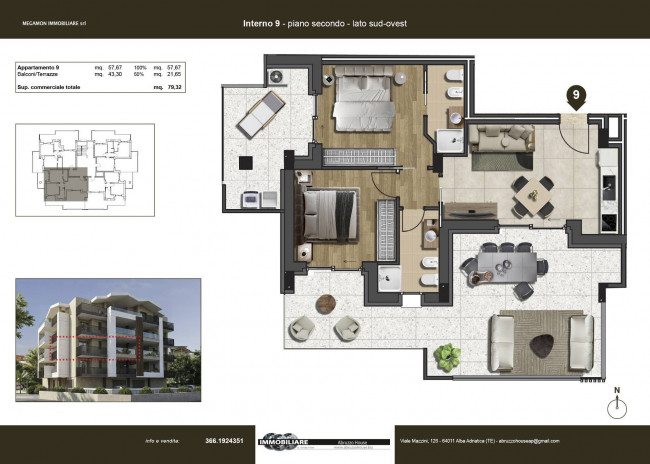 Appartamento in vendita a Tortoreto