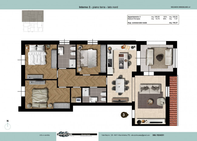 Appartamento in vendita a Tortoreto