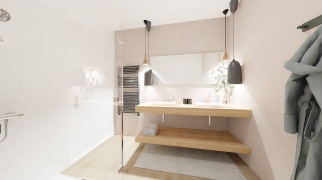 Moderne 2-Zimmer-Wohnung mit Terrasse in Auer – Neubau im KlimaHaus B-Standard