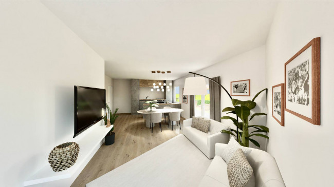 Moderne 4-Zimmer-Wohnung mit Terrasse und Garten in Auer – Neubau im KlimaHaus B-Standard