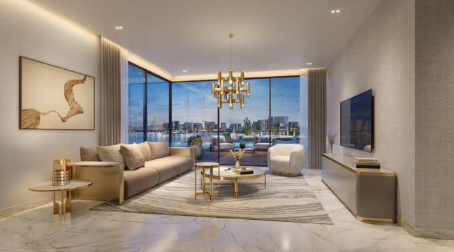 Eleganz und Luxus am Meer: 2-Zimmer-Wohnung entworfen von Elie Saab auf Qetaifan Island North, Doha
