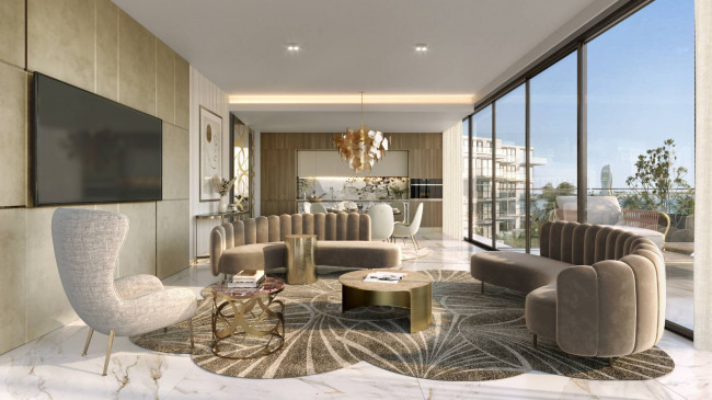 Eleganz und Luxus am Meer: 2-Zimmer-Wohnung entworfen von Elie Saab auf Qetaifan Island North, Doha