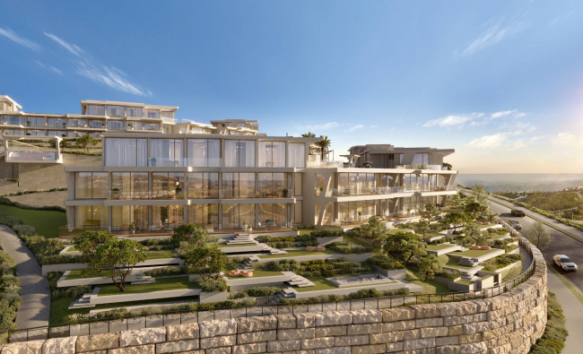 Elegantes Drei-Zimmer-Apartment im Erdgeschoss mit privatem Garten und Terrasse in einer exklusiven Residenz in Casares