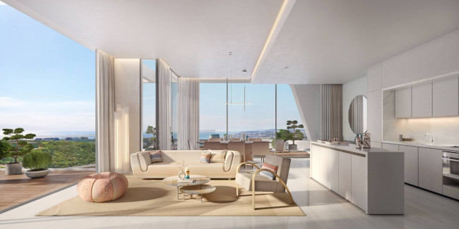 Elegantes Apartment im zweiten Stock mit großem Terrassenbereich und Jacuzzi in einer exklusiven Residenz in Casares