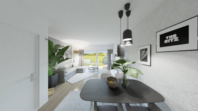 Moderne 3-Zimmer-Wohnung mit Balkon