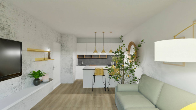 Moderne Zweizimmerwohnung mit Balkon