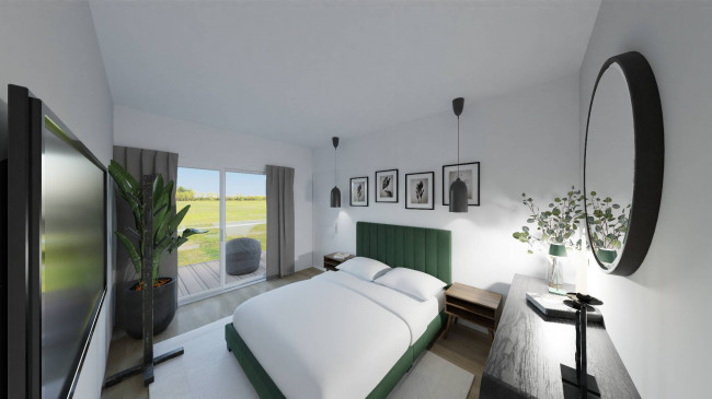 Moderne 4-Zimmer-Wohnung im 2. Stock mit Balkon und Garten
