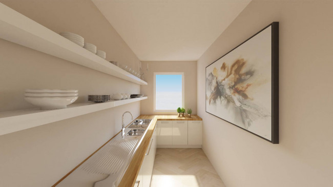Dreizimmerwohnung mit zwei Terrassen