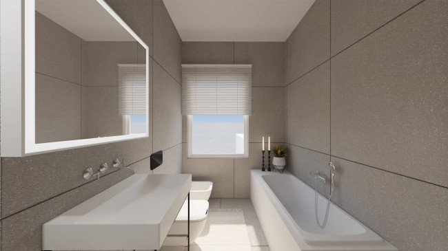 Helle Dreizimmerwohnung mit großer Terrasse von 36 m²