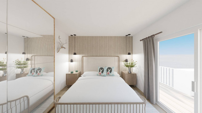 Dreizimmer-Penthouse mit großer Terrasse von 65 m² und Panoramablick