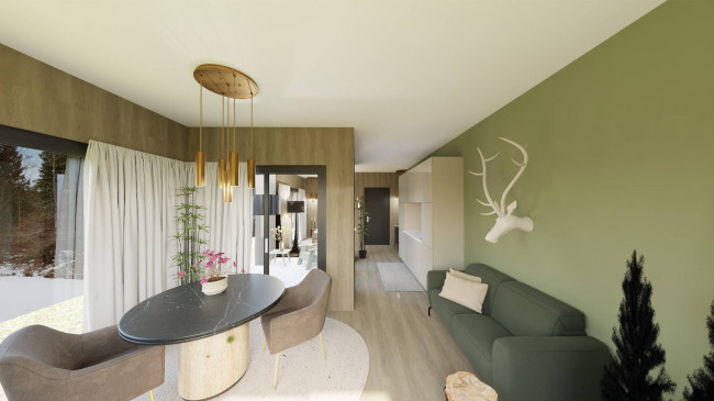 Exklusives Baugrundstück mit genehmigtem Projekt für ein luxuriöses Chalet