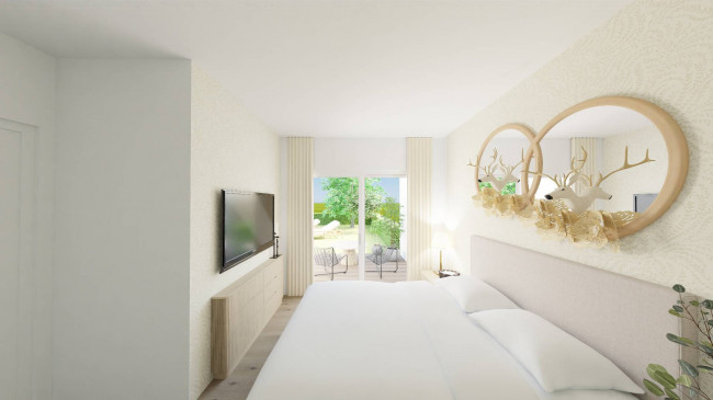 Moderne 3-Zimmer-Neubauwohnung mit Garten und Terrasse in Montan