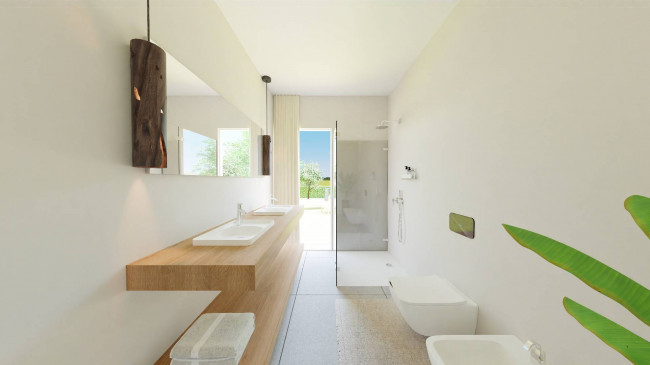 Moderne 3-Zimmer-Neubauwohnung mit Garten und Terrasse in Montan
