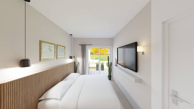 Moderne 3-Zimmer-Neubauwohnung mit großem Garten und Terrasse in Montan