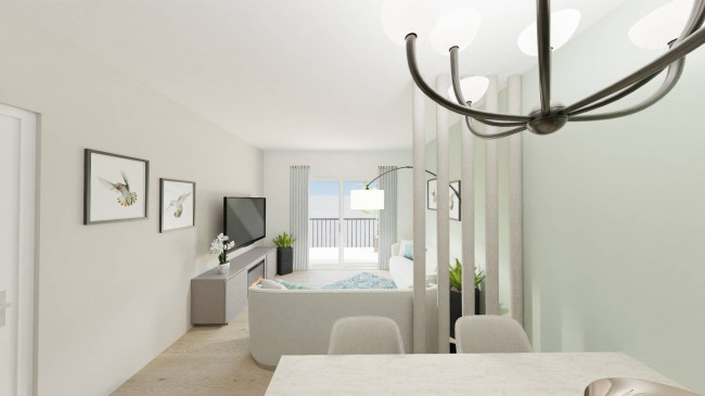 Moderne 3-Zimmer-Attikawohnung mit Terrasse und Dachboden in Montan