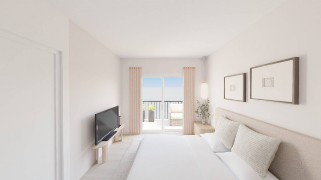 Moderne Zweizimmerwohnung mit zwei Terrassen in Montan