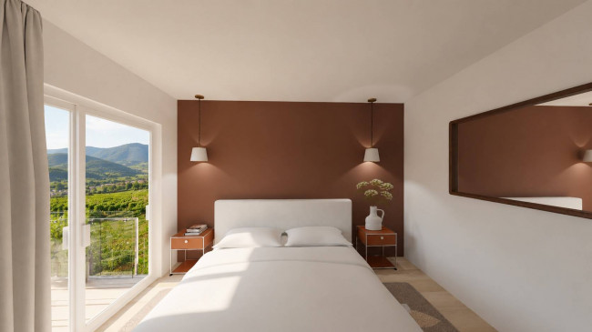 Moderne 4-Zimmer-Wohnung mit zwei Terrassen in Tramin an der Weinstraße