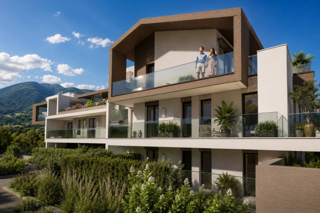 Moderne 3-Zimmer-Wohnung mit Garten und Terrasse in Tramin an der Weinstraße