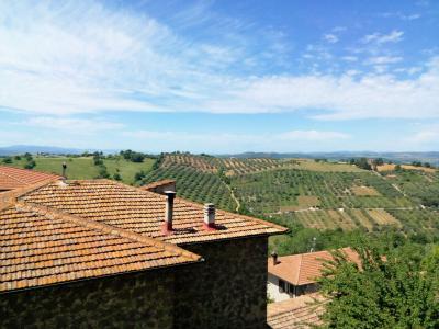 Porzione di terratetto con giardino e vista panoramica in vendita a Manciano