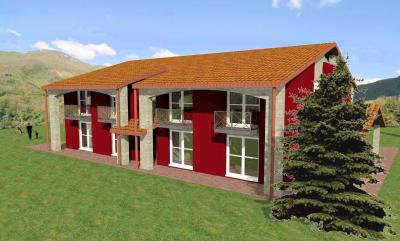 Progetto per la realizzazione di quattro villette a schiera nell'ex Albergo La Pace in vendita a San Marcello Piteglio