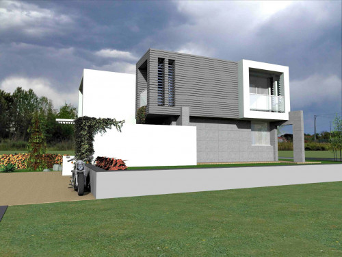Villetta singola in stile moderno da realizzare in vendita a Chiesina Uzzanese