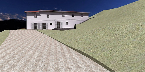 Terreno con vista panoramica con progetto approvato per la realizzazione di un casale di ampia superficie in vendita a Buggiano