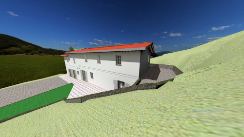 Terreno con vista panoramica con progetto approvato per la realizzazione di un casale di ampia superficie in vendita a Buggiano