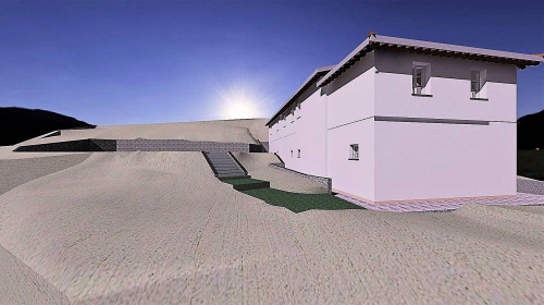 Terreno con vista panoramica con progetto approvato per la realizzazione di un casale di ampia superficie in vendita a Buggiano