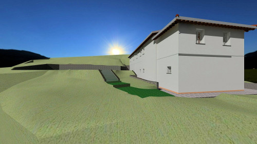 Terreno con vista panoramica con progetto approvato per la realizzazione di un casale di ampia superficie in vendita a Buggiano