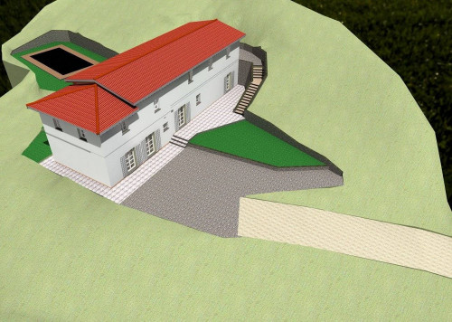 Terreno con vista panoramica con progetto approvato per la realizzazione di un casale di ampia superficie in vendita a Buggiano