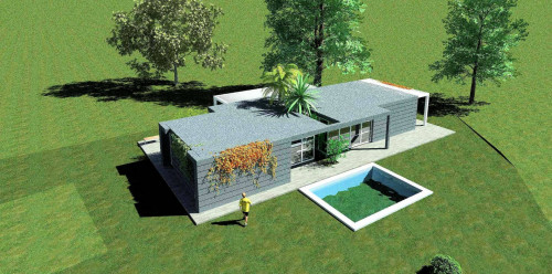 Villetta singola in stile moderno da realizzare in vendita a Altopascio