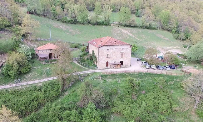 Podere in posizione panoramica con attività agrituristica con ampio terreno in vendita a Pratovecchio Stia