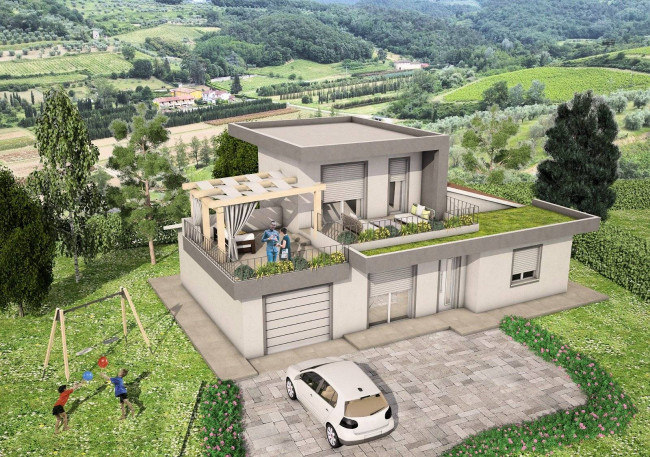 Villetta unifamiliare con giardino in vendita a Serravalle Pistoiese