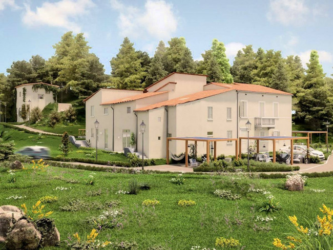 Colonica terratetto libera su tre lati di nuova realizzazione in vendita a Pistoia