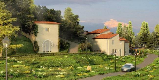 Colonica terratetto libera su tre lati di nuova realizzazione in vendita a Pistoia