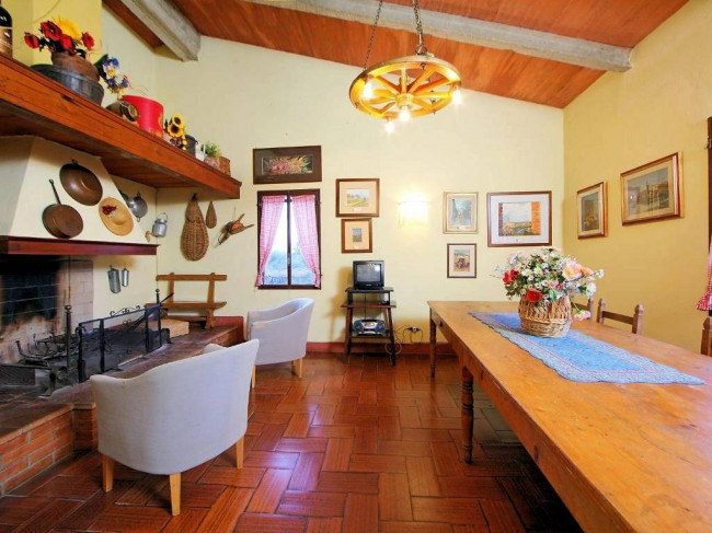 Complesso immobiliare di tipo rustico con vigneto uliveto piscina e annessi in vendita a Terranuova Bracciolini