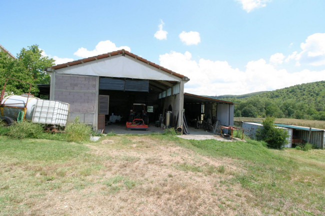 Complesso immobiliare di ampia superficie  con annessi e terreno a venti minuti dal mare in vendita a Monteverdi Marittimo