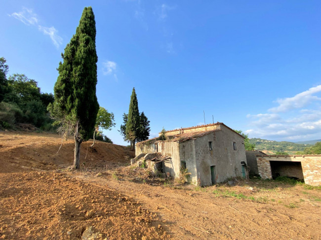 Colonica in pietra da ristrutturare con vista panoramica mozzafiato in vendita a Monteverdi Marittimo