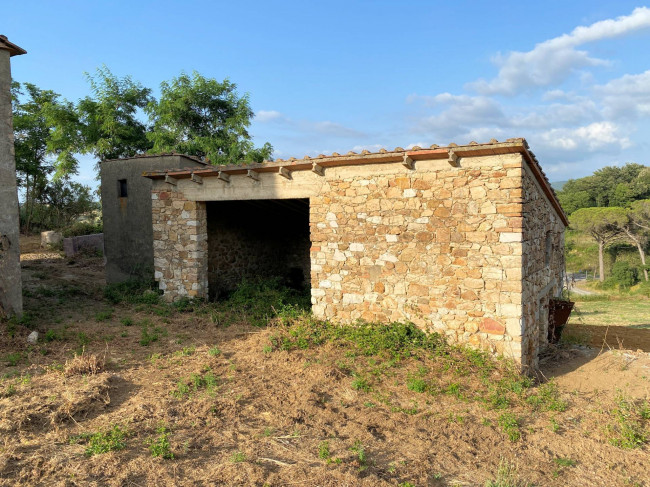 Colonica in pietra da ristrutturare con vista panoramica mozzafiato in vendita a Monteverdi Marittimo