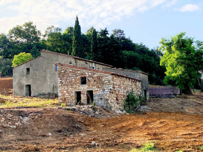 Colonica in pietra da ristrutturare con vista panoramica mozzafiato in vendita a Monteverdi Marittimo