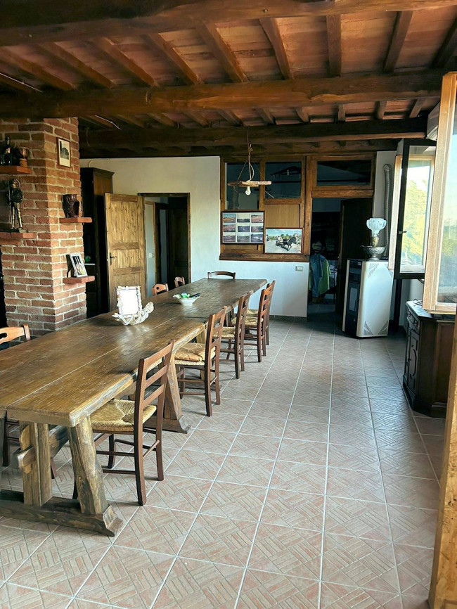 Casale in stile rustico Toscano con vista panoramica parco e piscina in vendita a Roccastrada