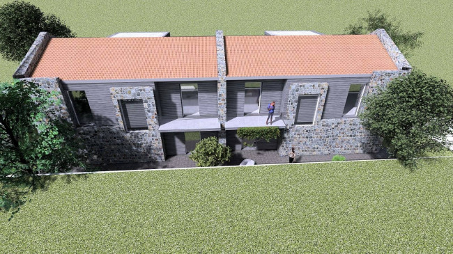 Villetta terratetto in bifamiliare da realizzare in vendita a Pescia