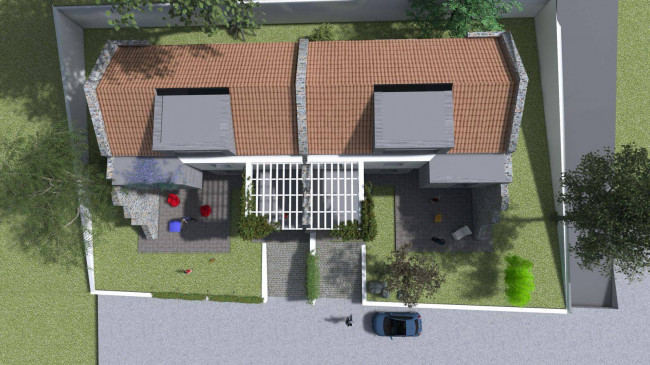 Villetta terratetto in bifamiliare da realizzare in vendita a Pescia