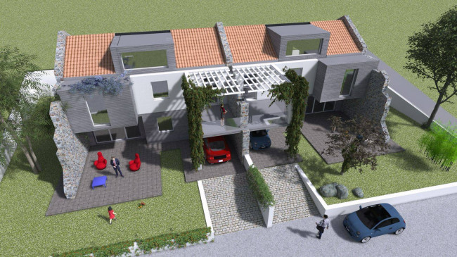Villetta terratetto in bifamiliare da realizzare in vendita a Pescia